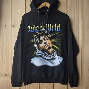 Juice World Black Pullover Hoodie Unisex Medium